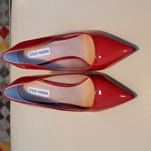 Steve Madden Vala Red Patent Pump